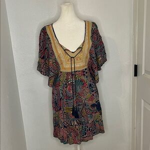 Free people Colorful Patterned Tunic Dress